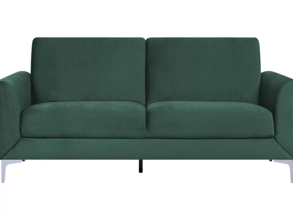 Best Beliani Velvet Living Room Set Green Fenes