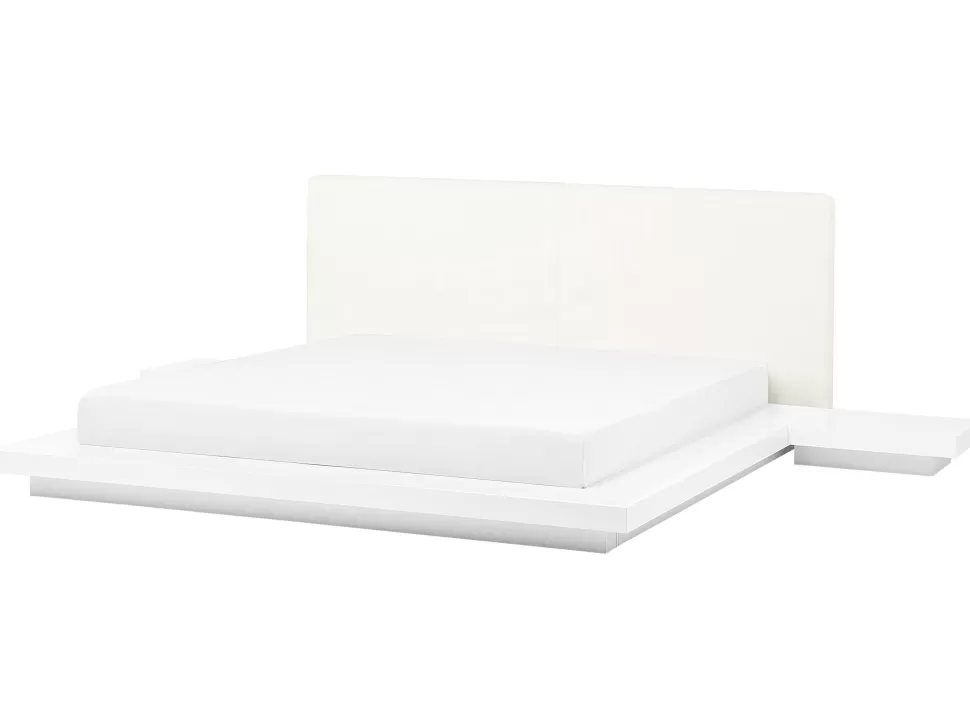 Betten>Beliani Wasserbett Weis Matt 180 X 200 Cm Zen