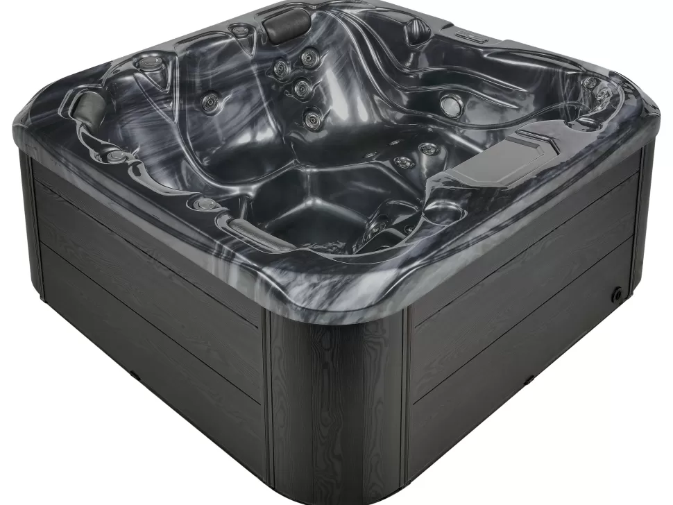 Discount Beliani Whirlpool Outdoor Grau Mit Led Quadratisch 200 X 200 Cm Lastarria